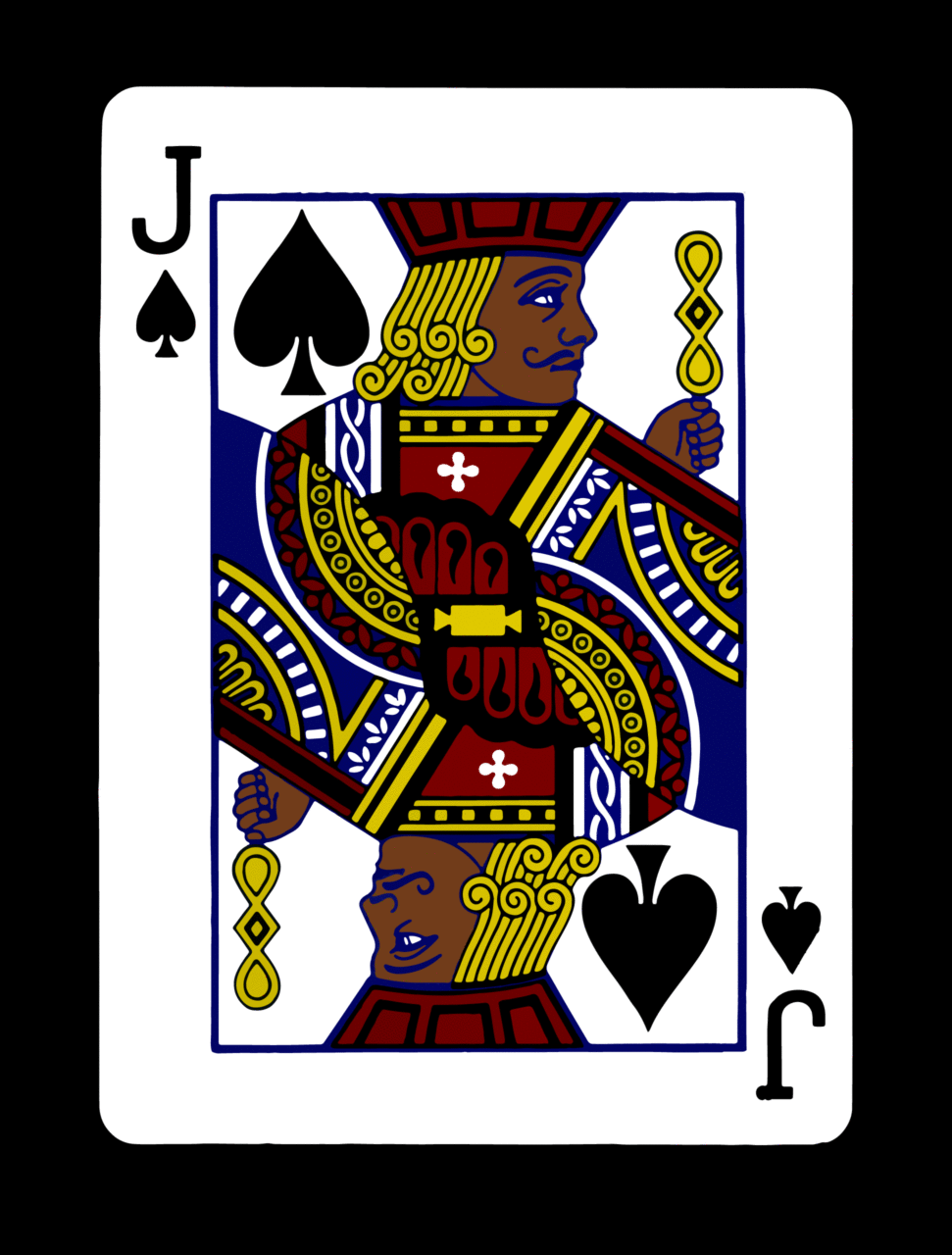 Black Jack of Spades full playing card by Michael Wright