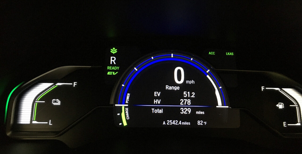 Honda Clarity mileage at full charge battery and full gas tank