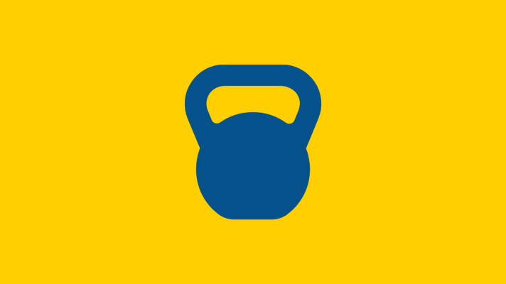 icon of a kettlebell depicting weightlifting, weight training