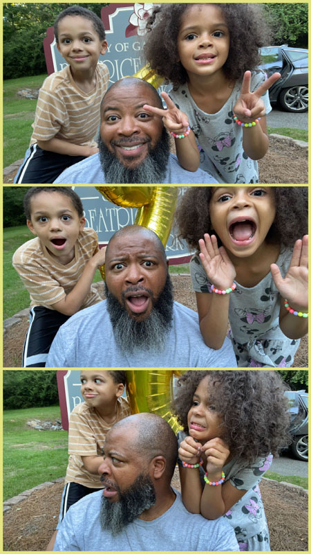 We make faces in this house! The kids and I