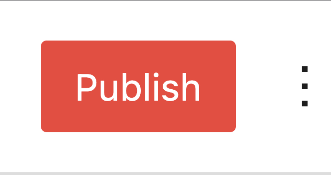 WordPress publish button in Editor